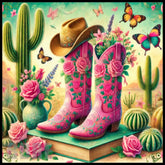Floral Cowboy Boots 3 Main Image,