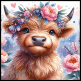 Floral Highland Cow 9 Main Image,