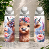 Floral Highland Cow 9 Product Image,