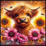 Floral Highland Cow 10 Main Image,