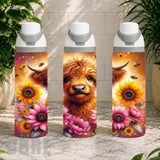 Floral Highland Cow 10 Product Image,