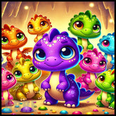 Colorful Dinosaurs Main Image,