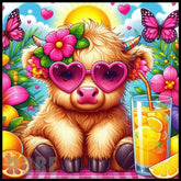 Floral Highland Cow 11 Main Image,