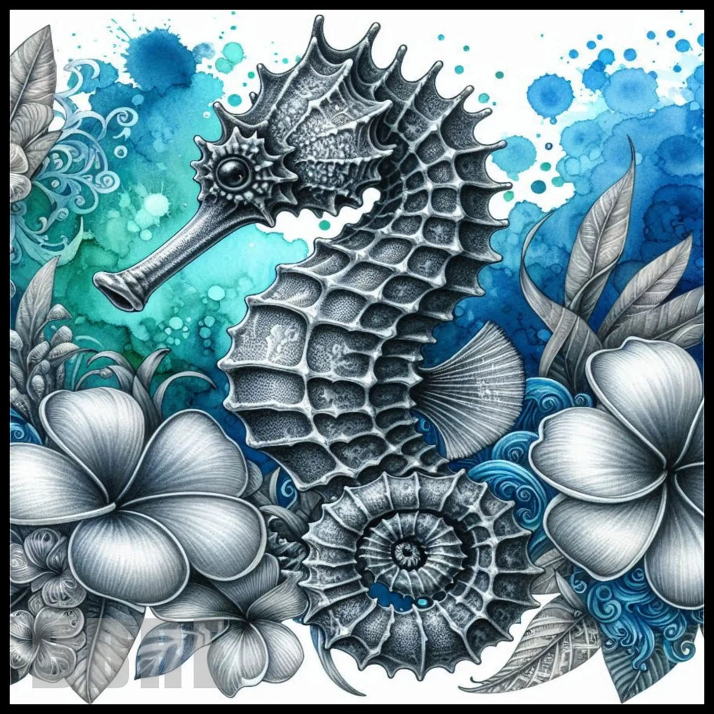 Seahorse Floral Main Image,