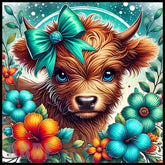 Floral Highland Cow 12 Main Image,