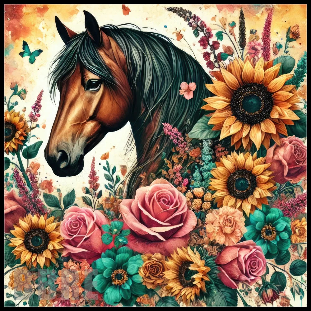 Floral Horse 25 Main Image,