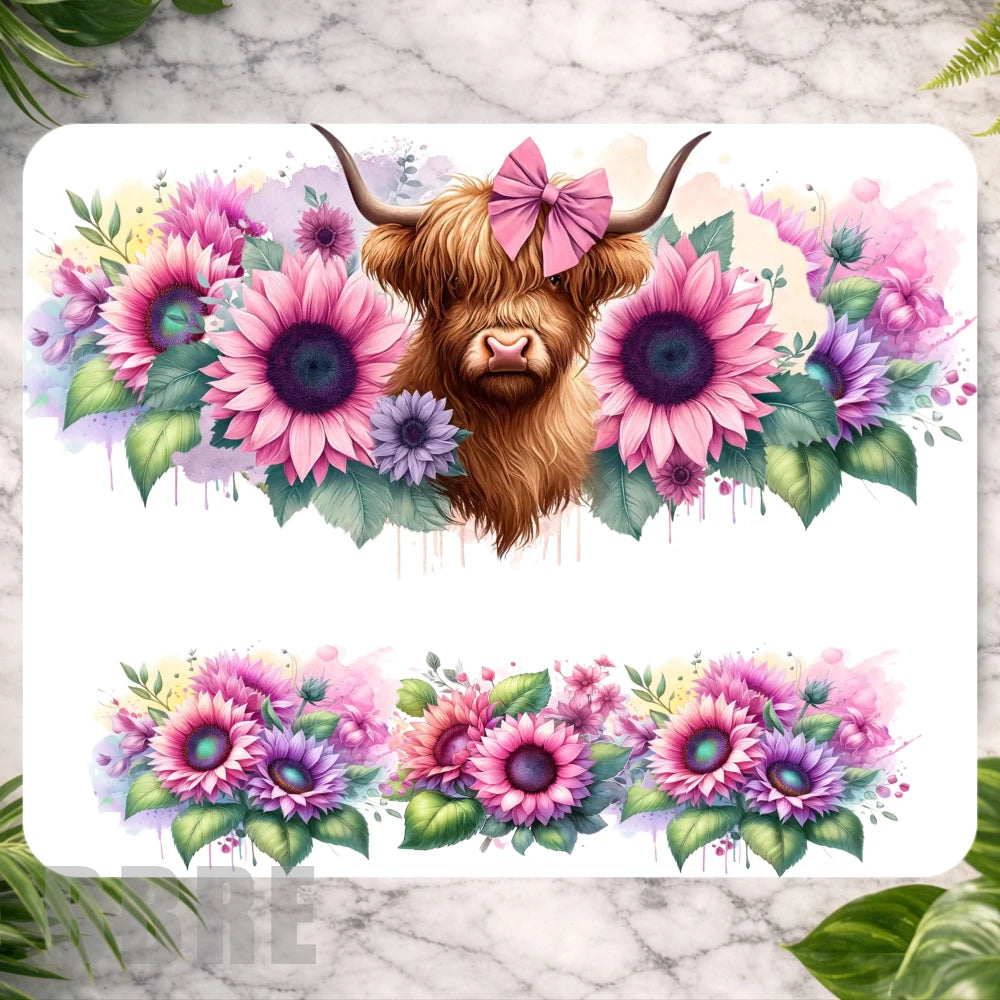 Floral Highland Cow Main Image,