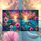 Tropical Turtles Mockup Image