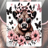 Floral Cow Mockup Image