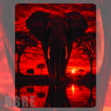 Elephant Sunset Mockup Image