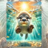 Playful Otter Mockup Image