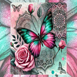 Butterfly Rose Mockup Image
