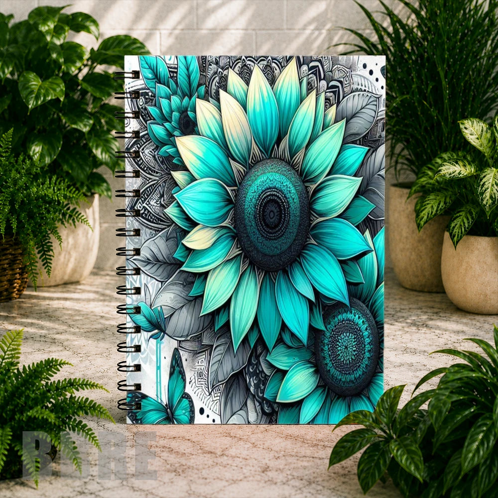 Turquoise Sunflowers Main Image