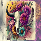 Floral Skull 2 Mockup Image