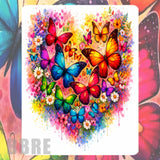 Colorful Butterflies Mockup Image