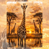 Giraffe Sunset Mockup Image