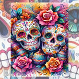 Colorful Skulls Mockup Image