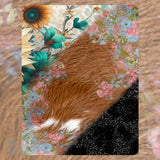 Floral Fur Mockup Image
