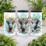 Floral Highland Cows 2 Product Image,