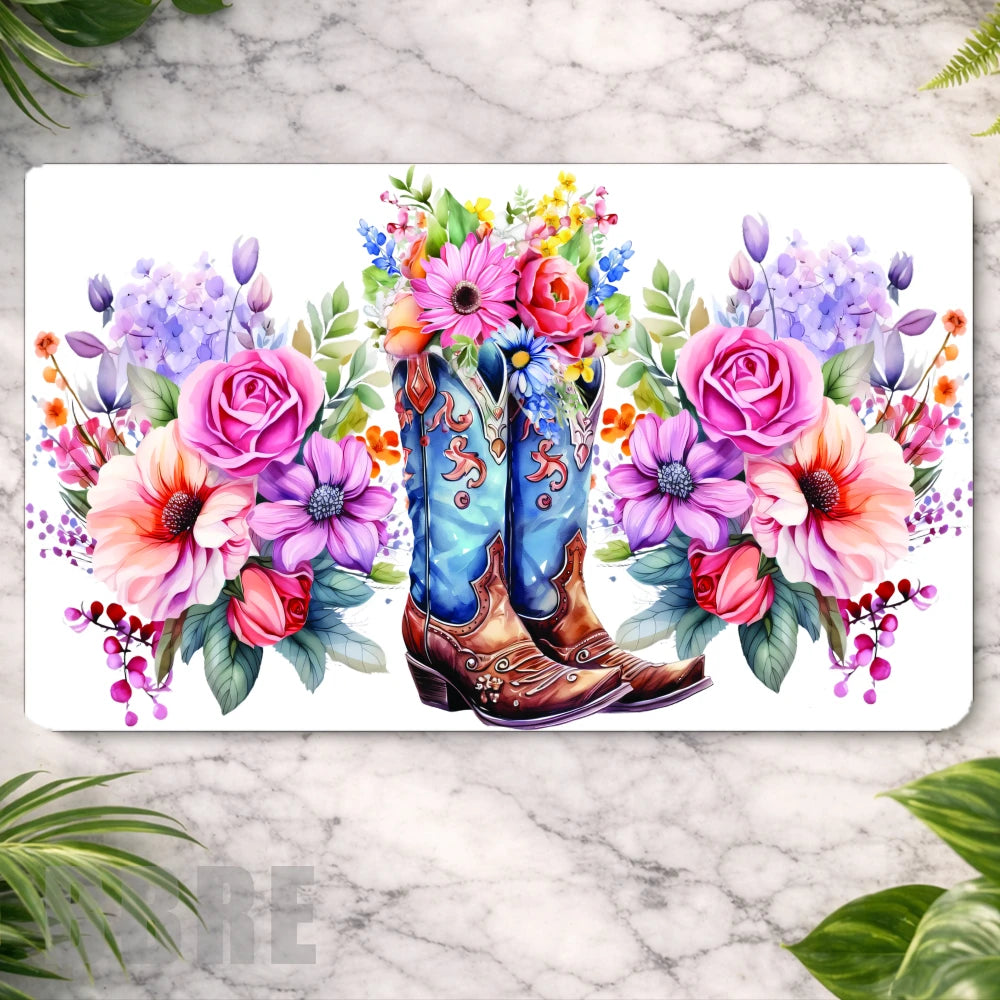 Floral Cowboy Boots Main Image,