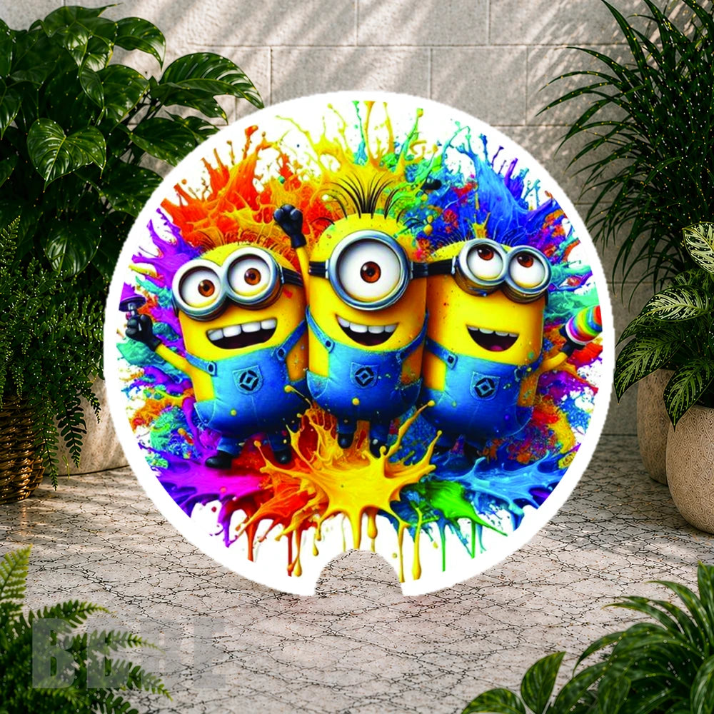 Colorful Minions Coaster Sublimation Wrap