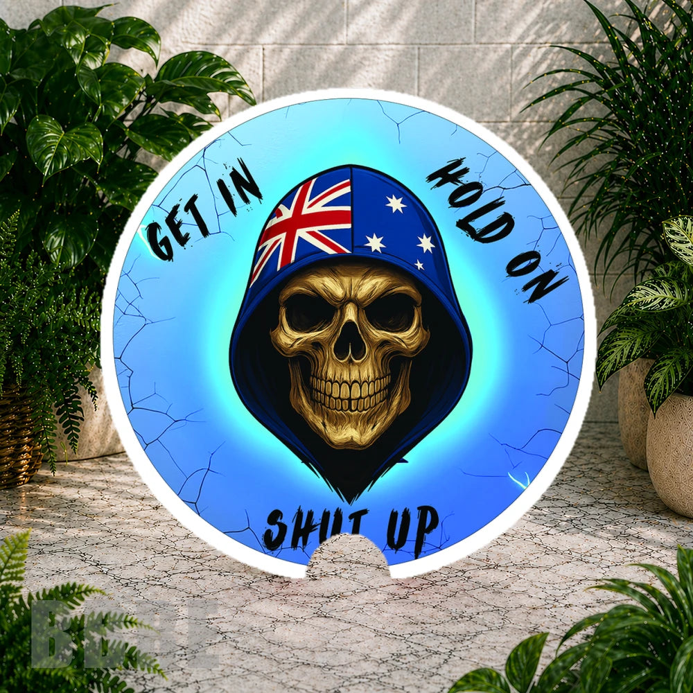 Australian Skull Coaster Sublimation Wrap