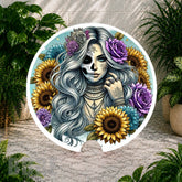 Floral Skull 14 Coaster Sublimation Wrap