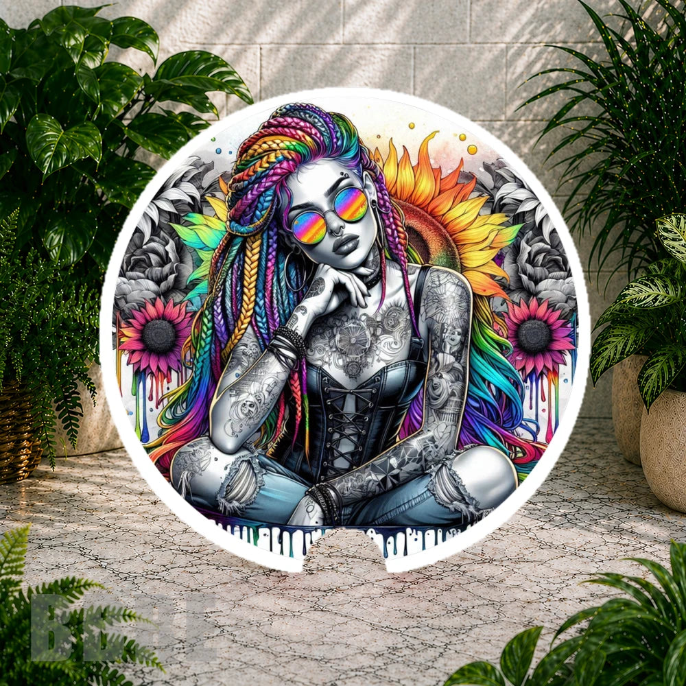 Colorful Sunflower Coaster Sublimation Wrap