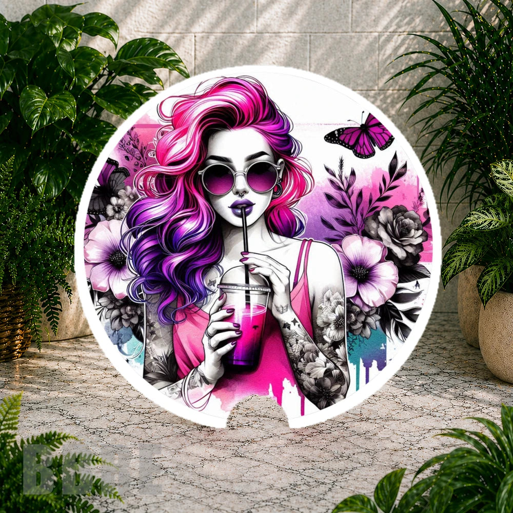 Floral Diva 2 Coaster Sublimation Wrap