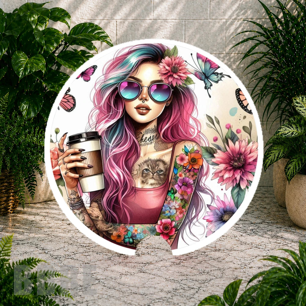 Floral Goddess Coaster Sublimation Wrap