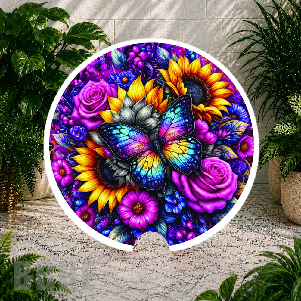 Butterfly Blooms Coaster Sublimation Wrap