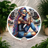 Colorful Tattooed Woman 2 Coaster Sublimation Wrap
