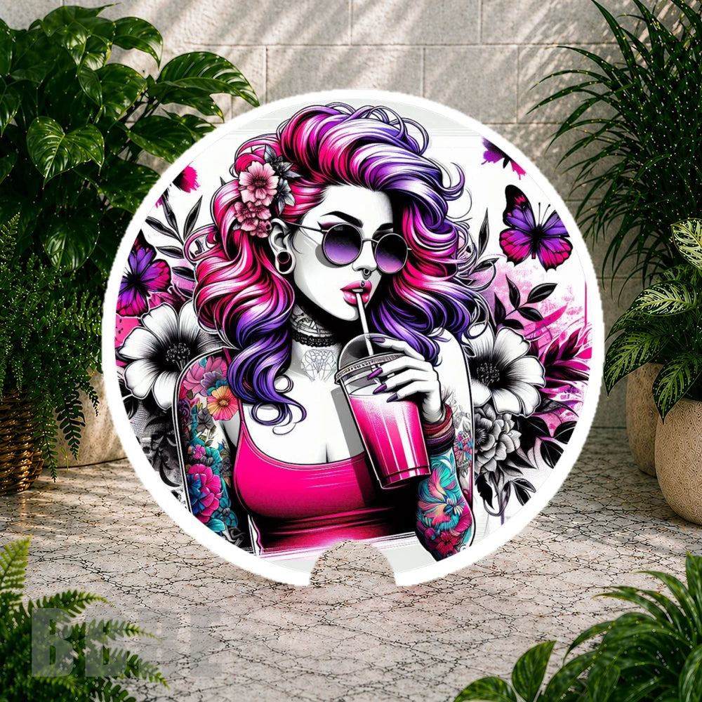 Floral Diva 3 Coaster Sublimation Wrap