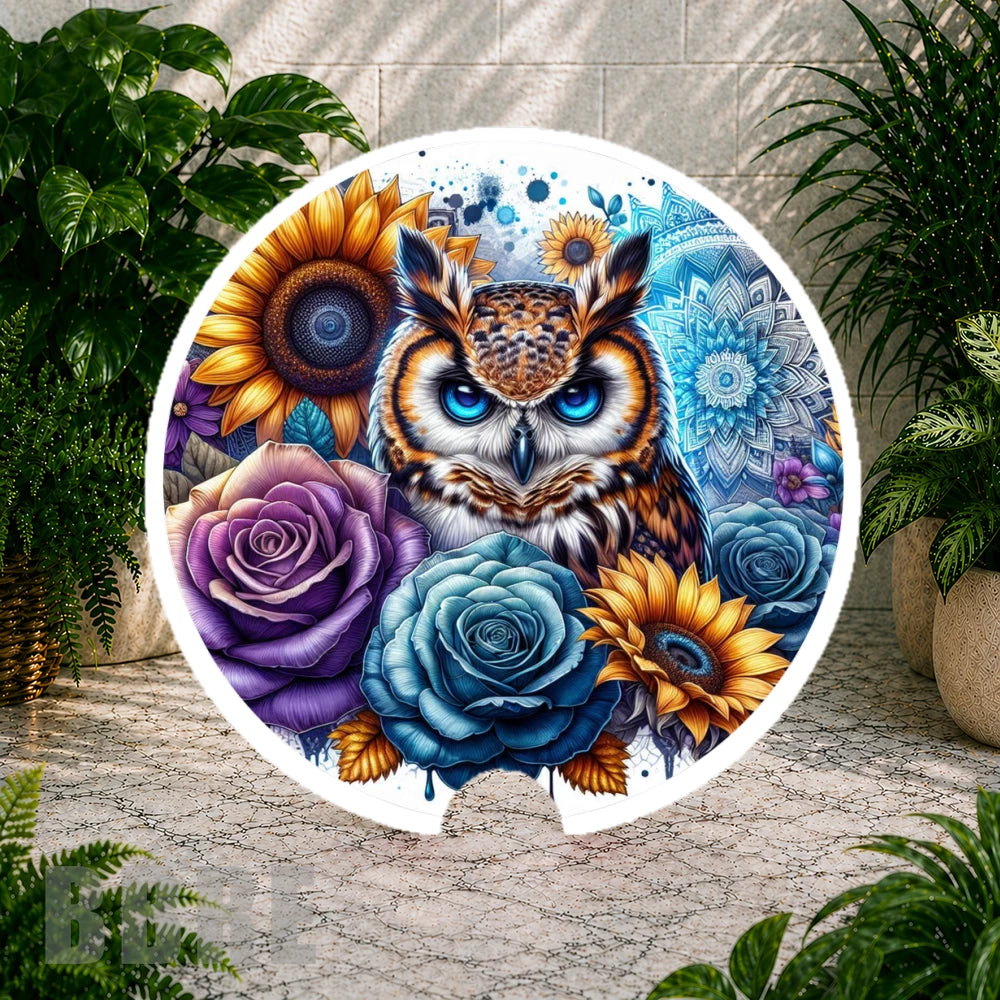 Owl Floral Coaster Sublimation Wrap