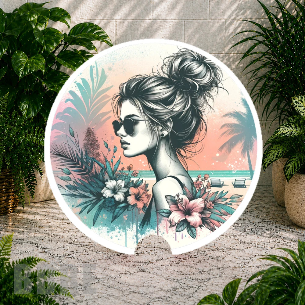 Tropical Beauty Coaster Sublimation Wrap
