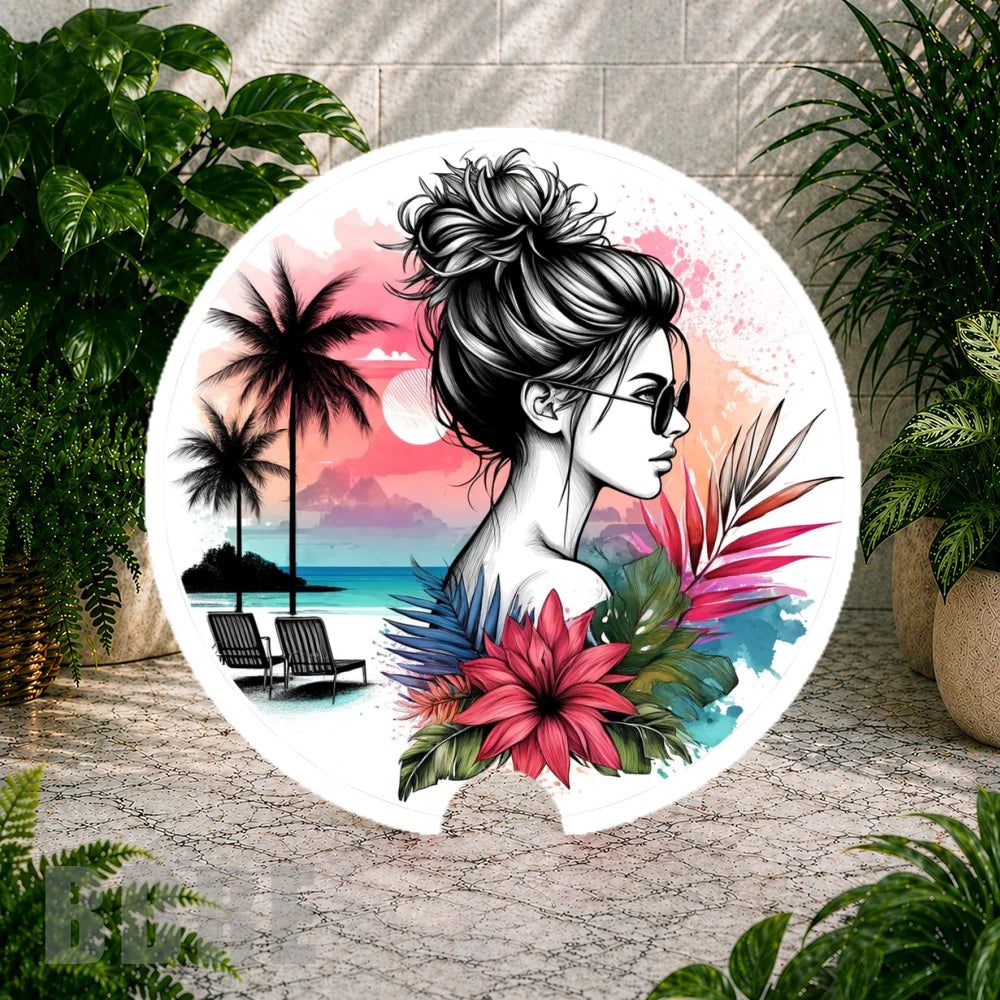 Tropical Sunset Coaster Sublimation Wrap