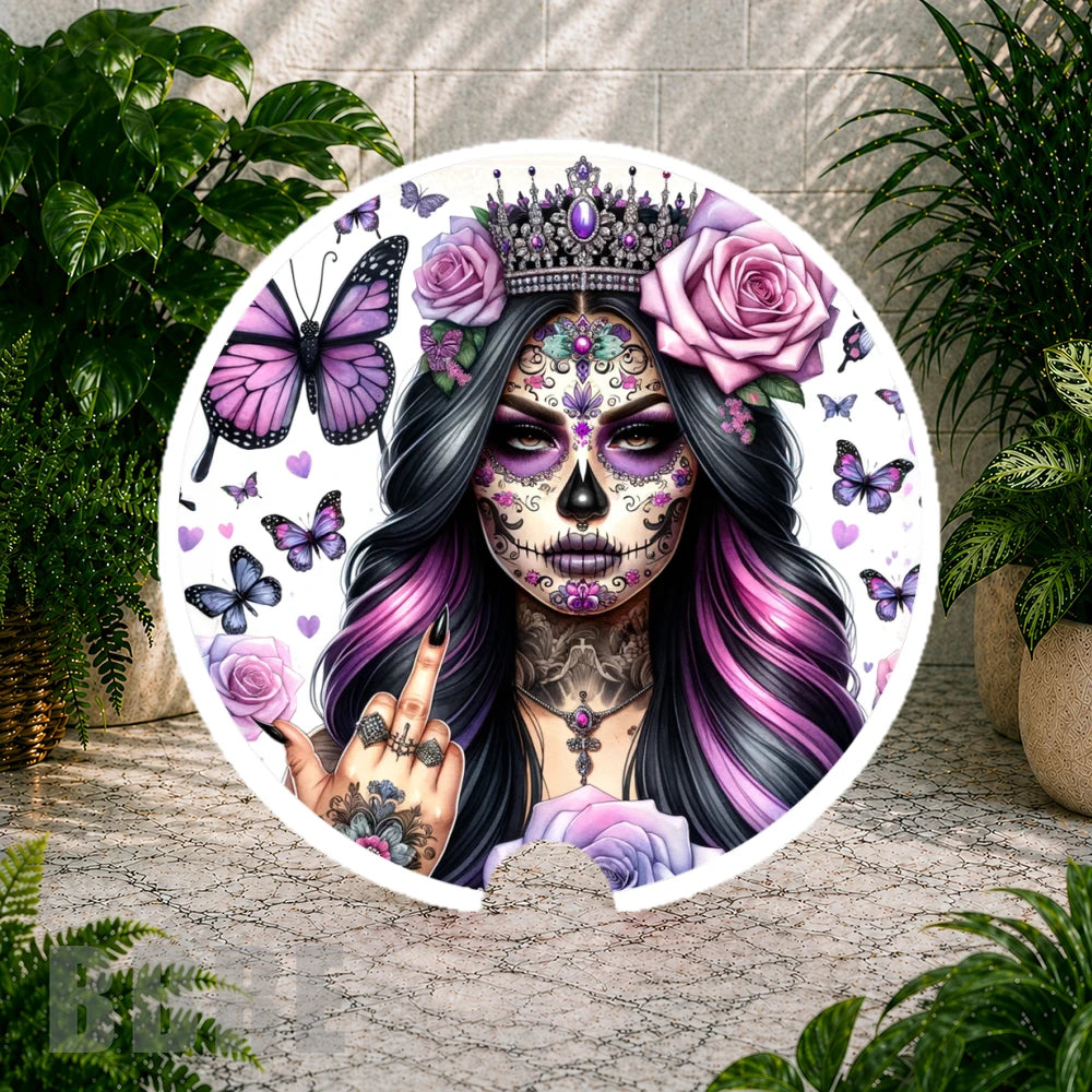 Sugar Skull 5 Coaster Sublimation Wrap