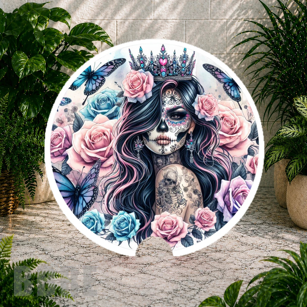 Sugar Skull 8 Coaster Sublimation Wrap