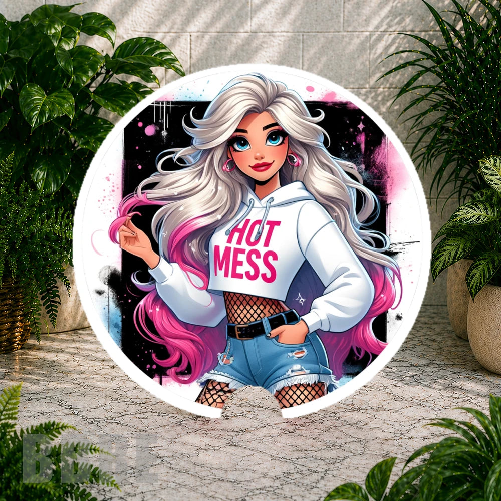 Hot Mess Coaster Sublimation Wrap