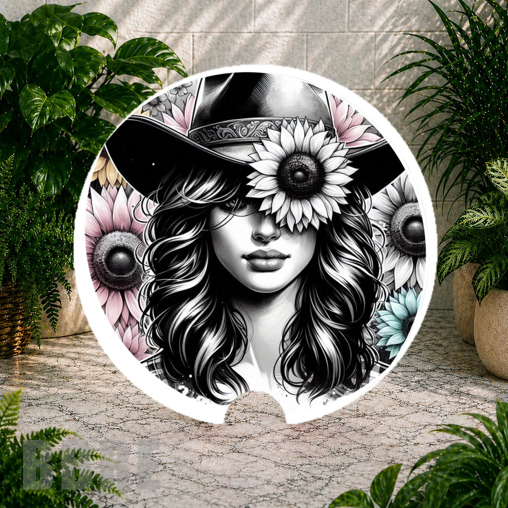 Sunflower Lady 2 Coaster Sublimation Wrap