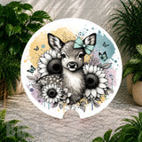 Floral Fawn Coaster Sublimation Wrap
