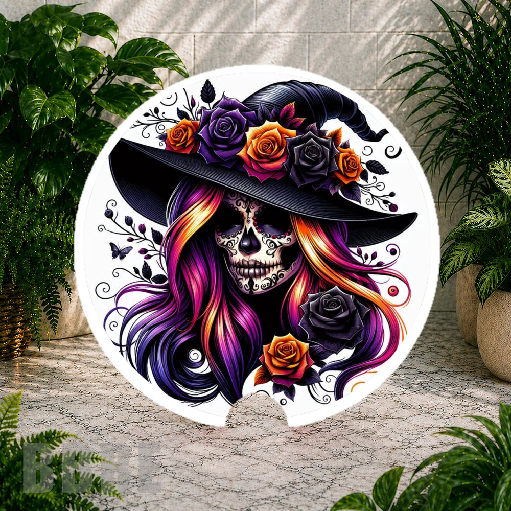 Witch Skull Coaster Sublimation Wrap