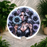 Floral Skull 5 Coaster Sublimation Wrap