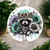 Floral Raccoon Coaster Sublimation Wrap