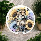 Cheetah Floral Coaster Sublimation Wrap