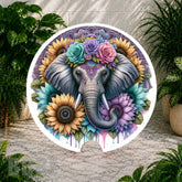 Floral Elephant Coaster Sublimation Wrap