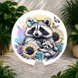 Raccoon Family Coaster Sublimation Wrap