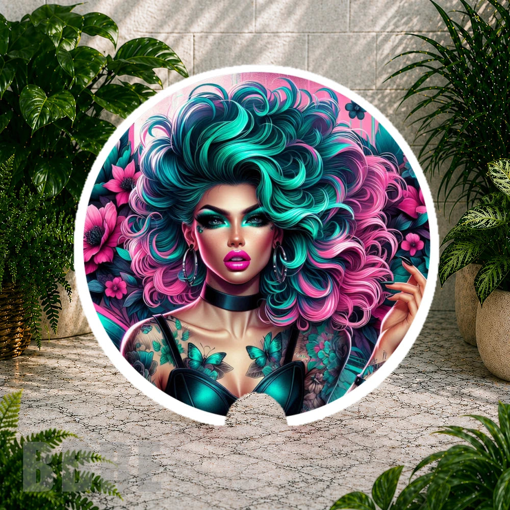 Floral Diva Coaster Sublimation Wrap
