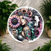 Floral Skull 6 Coaster Sublimation Wrap