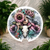 Floral Skull 7 Coaster Sublimation Wrap